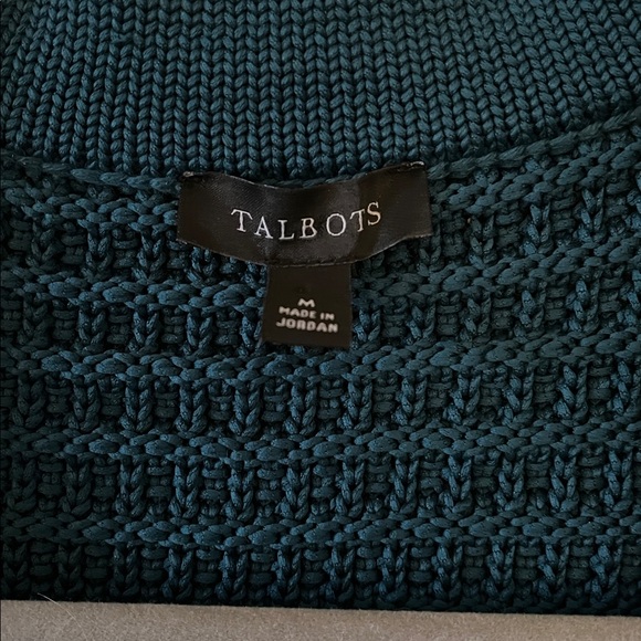 Talbots Kate Dark Teal Cardigan size M - Picture 5 of 7